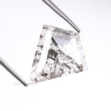 1.32 CT, 12.0 X 10.5 MM | Salt And Pepper Kite Cut Diamond - Minimal Carbon