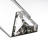 2.84 CT, 12.3 X 13.2 MM | Salt And Pepper Pentagon Cut Diamond - Minimal Carbon
