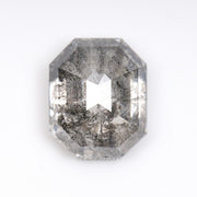 2.72 CT, 8.8 X 7.1 MM | Salt And Pepper Emerald Cut Diamond - Minimal Carbon