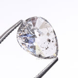 0.93 CT, 8.0 X 6.2 MM | Salt And Pepper Pear Cut Diamond - Minimal Carbon
