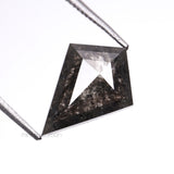 1.63 CT, 11.4 X 8.3 MM | Salt And Pepper Kite Cut Diamond - Minimal Carbon