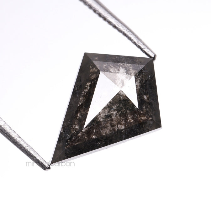 1.63 CT, 11.4 X 8.3 MM | Salt And Pepper Kite Cut Diamond - Minimal Carbon