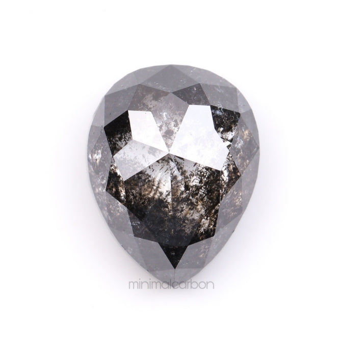 1.88 CT, 7.8 X 6.1 MM | Salt And Pepper Pear Cut Diamond