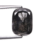 Load image into Gallery viewer, 1.38 CT, 7.3 X 5.4 MM | Salt And Pepper Cushion Cut Diamond
