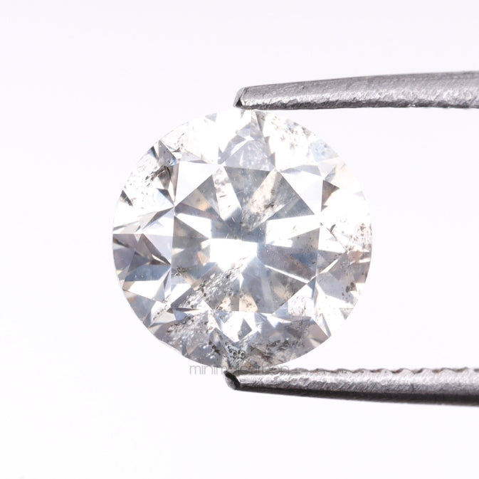 1.03 CT, 6.2 MM | Salt And Pepper Round Brilliant Cut Diamond