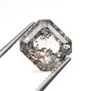 1.77 CT, 6.5 X 6.0 MM | Salt And Pepper Emerald Cut Diamond - Minimal Carbon