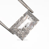 1.26 CT, 6.8 X 4.6 MM | Salt And Pepper Tapered Baguette Cut Diamond - Minimal Carbon