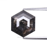 2.14 CT Hexagon Cut Natural Salt And Pepper Diamond