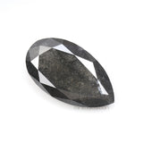 2.67 CT, 12.6 X 7.1 MM | Salt And Pepper Pear Cut Diamond - Minimal Carbon