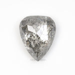 1.68 CT, 7.3 X 6.7 MM | Salt And Pepper Pear Cut Diamond - Minimal Carbon
