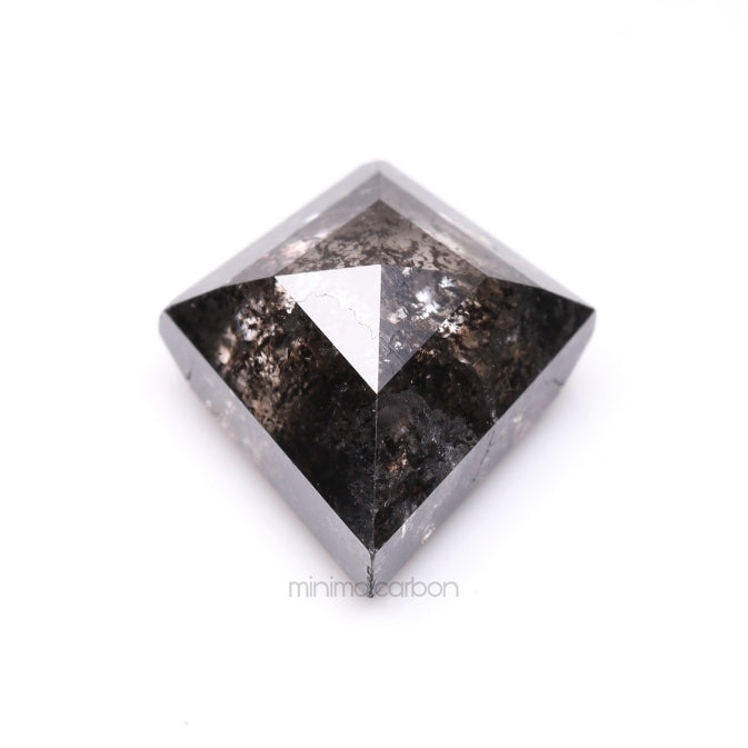 1.54 CT, 8.5 X 7.6 MM | Salt And Pepper Kite Cut Diamond - Minimal Carbon
