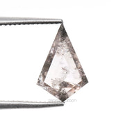 0.58 CT, 8.6 X 5.8 MM | Salt And Pepper Kite Cut Diamond - Minimal Carbon