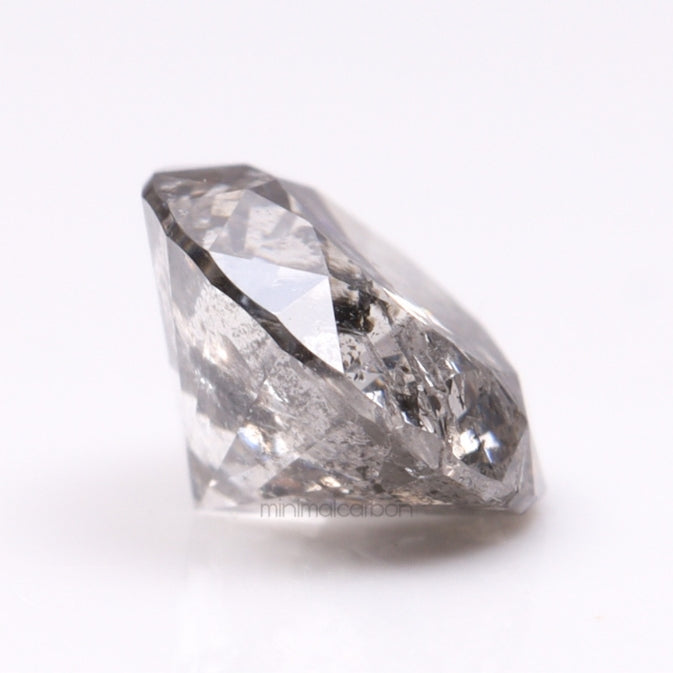 0.58 CT, 5.3 MM | Salt And Pepper Round Brilliant Cut Diamond