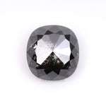 5.95 CT, 9.8 X 9.3 MM | Salt And Pepper Cushion Cut Diamond - Minimal Carbon