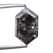 1.20 CT, 8.2 X 5.0 MM | Salt And Pepper Hexagon Cut Diamond - Minimal Carbon