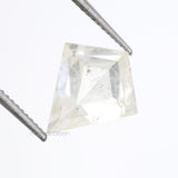 1.39 CT, 8.6 X 7.6 MM | Salt And Pepper Kite Cut Diamond - Minimal Carbon
