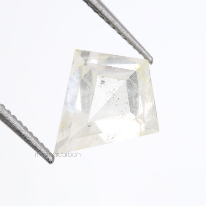 1.39 CT, 8.6 X 7.6 MM | Salt And Pepper Kite Cut Diamond - Minimal Carbon