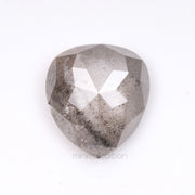 1.05 CT, 6.9 X 6.3 MM | Salt And Pepper Pear Cut Diamond - Minimal Carbon