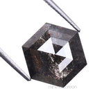 2.14 CT Hexagon Cut Natural Salt And Pepper Diamond
