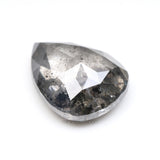 2.14 CT, 9.5 X 7.4 MM | Salt And Pepper Pear Cut Diamond - Minimal Carbon