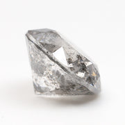 1.06 CT, 6.2 MM | Salt And Pepper Round Brilliant Cut Diamond - Minimal Carbon