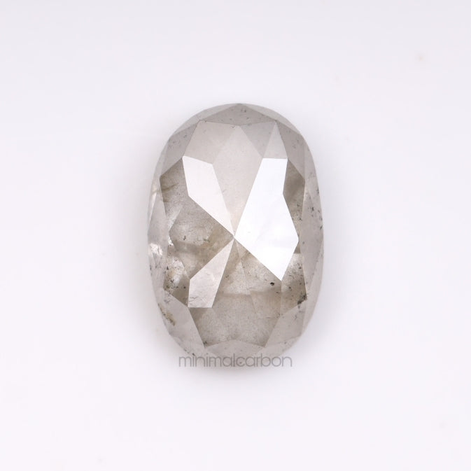 1.73 CT, 8.3 X 5.5 MM | Salt And Pepper Oval Cut Diamond - Minimal Carbon