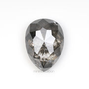 2.88 CT, 10.3 X 7.5 MM | Salt And Pepper Pear Cut Diamond - Minimal Carbon