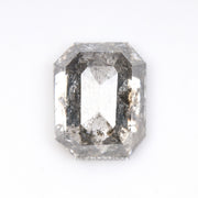1.46 CT, 7.1 X 5.7 MM | Salt And Pepper Emerald Cut Diamond - Minimal Carbon