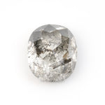 1.49 CT, 6.6 X 5.7 MM | Salt And Pepper Oval Cut Diamond - Minimal Carbon