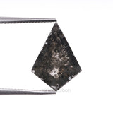 1.63 CT, 11.4 X 8.3 MM | Salt And Pepper Kite Cut Diamond - Minimal Carbon