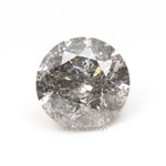 1.14 CT, 6.5 MM | Salt And Pepper Round Brilliant Cut Diamond - Minimal Carbon