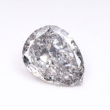 0.93 CT, 8.0 X 6.2 MM | Salt And Pepper Pear Cut Diamond - Minimal Carbon