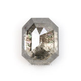 0.87 CT, 5.9 X 4.7 MM | Salt And Pepper Emerald Cut Diamond - Minimal Carbon