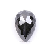 3.77 CT, 11.3 X 7.6 MM | Salt And Pepper Pear Cut Diamond - Minimal Carbon