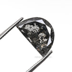 Load image into Gallery viewer, 1.52 CT, 8.7 X 5.8 MM | Salt And Pepper Crescent Cut Diamond
