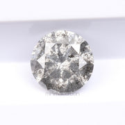 0.79 CT, 5.7 MM | Salt And Pepper Round Brilliant Cut Diamond - Minimal Carbon
