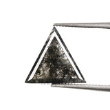 1.27 CT, 10.3 X 9.9 MM | Salt And Pepper Triangle Cut Diamond - Minimal Carbon