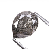 1.28 CT, 7.6 X 5.8 MM | Salt And Pepper Pear Cut Diamond - Minimal Carbon