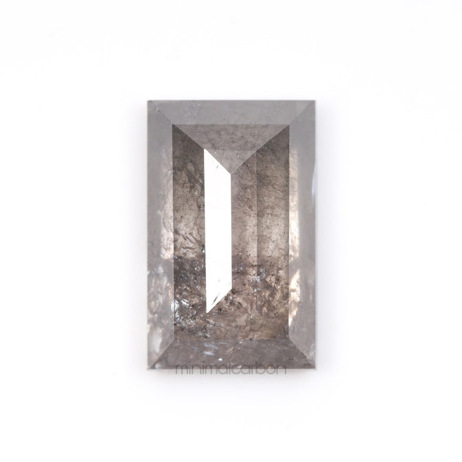 2.15 CT, 9.3 X 5.9 MM | Salt And Pepper Baguette Cut Diamond - Minimal Carbon