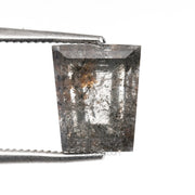 1.73 CT, 7.3 X 6.1 MM | Salt And Pepper Tapered Baguette Cut Diamond - Minimal Carbon