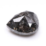 1.34 CT, 6.9 X 6.1 MM | Salt And Pepper Pear Cut Diamond - Minimal Carbon