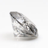 1.05 CT, 6.5 MM | Salt And Pepper Round Brilliant Cut Diamond - Minimal Carbon