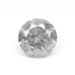 1.50 CT, 7.2 MM | Salt And Pepper Round Brilliant Cut Diamond - Minimal Carbon