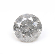 1.50 CT, 7.2 MM | Salt And Pepper Round Brilliant Cut Diamond - Minimal Carbon