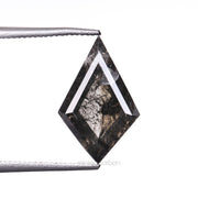 3.77 CT, 11.3 X 7.6 MM | Salt And Pepper Kite  Cut Diamond - Minimal Carbon