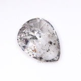 0.93 CT, 8.0 X 6.2 MM | Salt And Pepper Pear Cut Diamond - Minimal Carbon