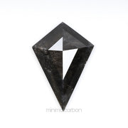 2.99 CT, 15.7 X 11.0 MM | Salt And Pepper Kite Cut Diamond - Minimal Carbon