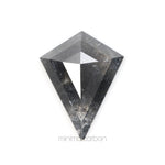 1.54 CT, 11.4 X 8.9 MM | Salt And Pepper Kite Cut Diamond - Minimal Carbon