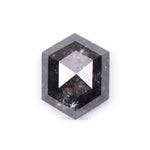 2.14 CT, 8.8 X 6.9 MM | Salt And Pepper Hexagon Cut Diamond - Minimal Carbon