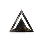 1.27 CT, 10.3 X 9.9 MM | Salt And Pepper Triangle Cut Diamond - Minimal Carbon